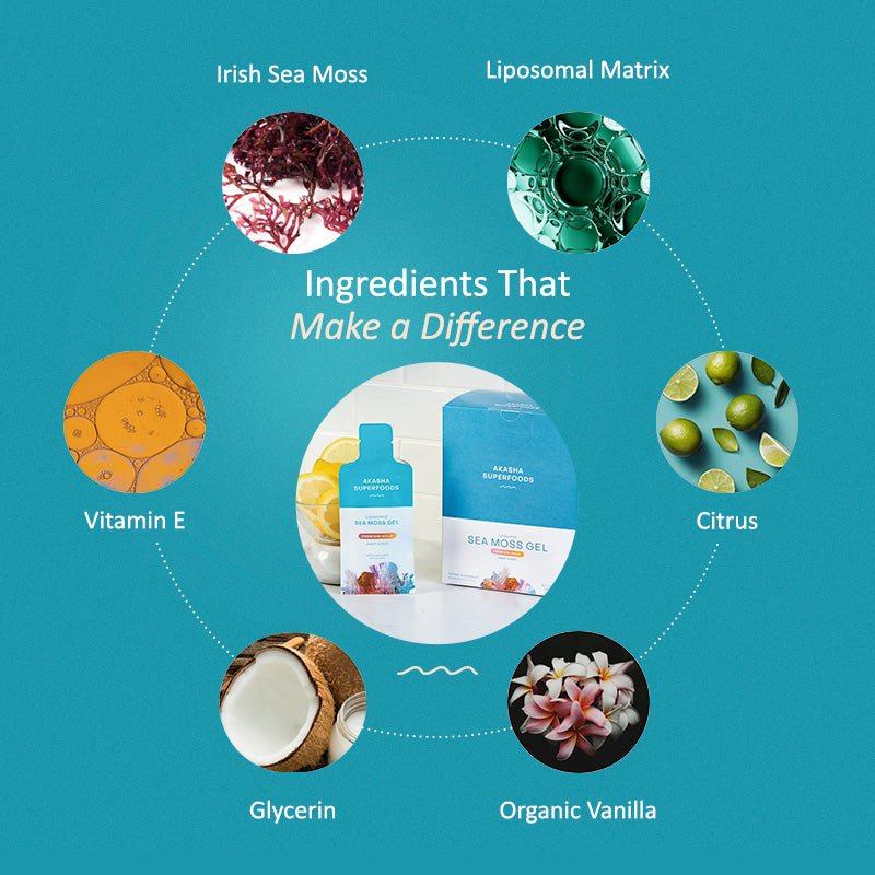 Everyday Home Liposomal Sea Moss Gel for daily home and personal routines with pantry foods and beverages
