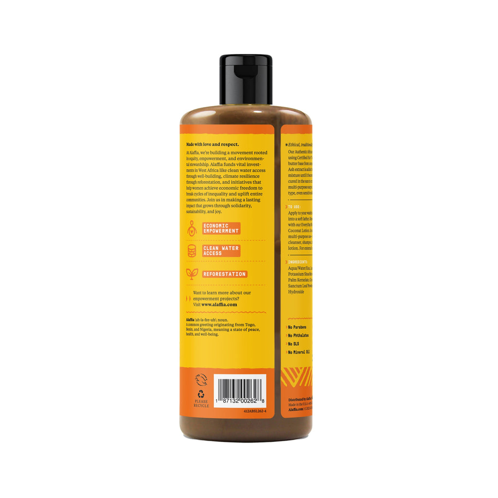 Everyday Home Authentic African Black Soap All-In-One for daily home and personal routines with bath body and hygiene