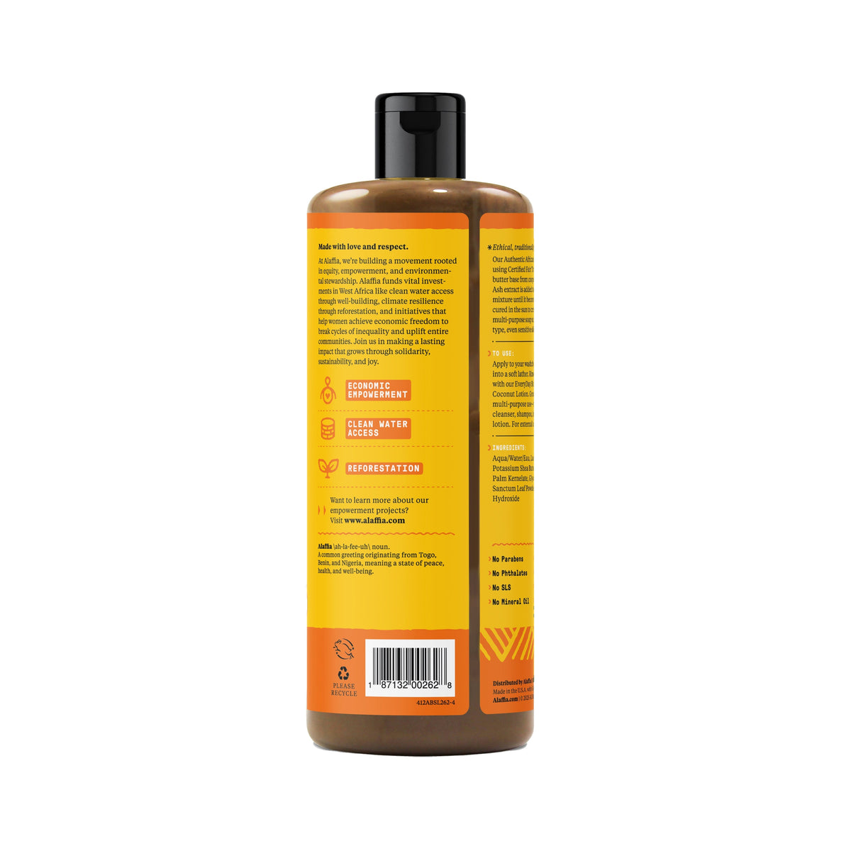 Everyday Home Authentic African Black Soap All-In-One for daily home and personal routines with bath body and hygiene