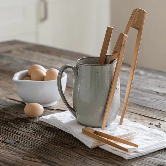 Routine Ready Bamboo Tongs, Large for daily home and personal routines with cookware food storage and kitchen tools