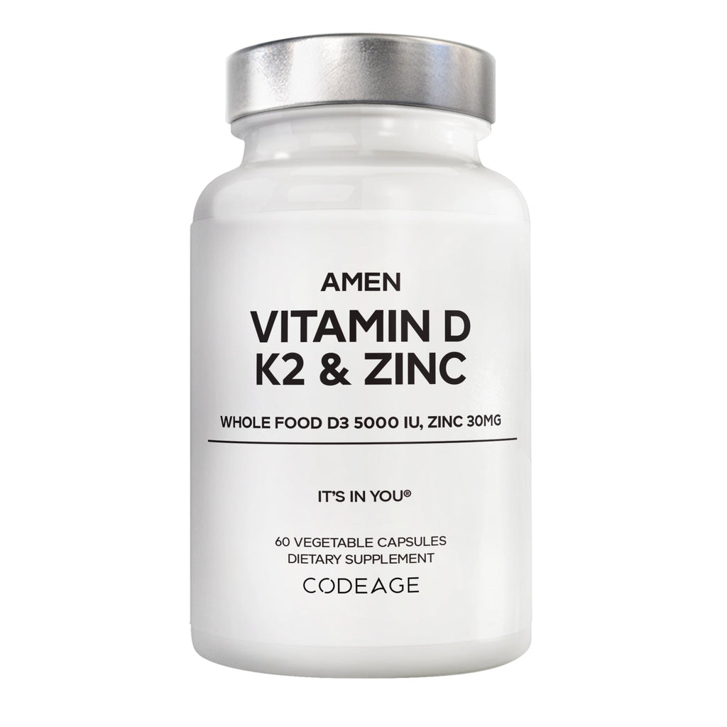Amen Vitamin D, K2 & Zinc Capsules