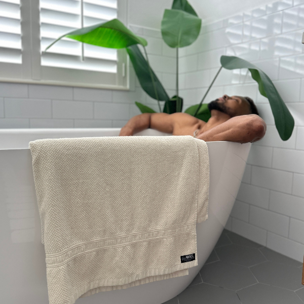 Home Essentials Hemp and Organic Cotton Bath Sheet, 40 x 70 for daily home and personal routines with bath body and hygiene