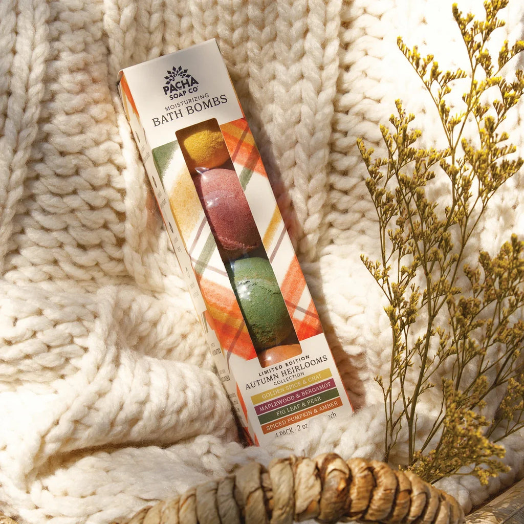 Routine Ready Bath Bomb Set - Autumn Heirlooms Collection for daily home and personal routines with bath body and hygiene