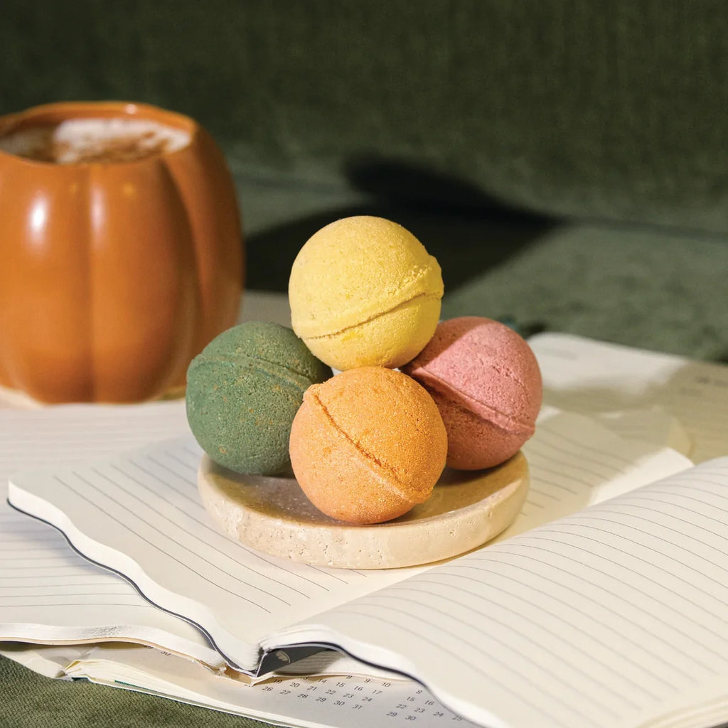 Routine Ready Bath Bomb Set - Autumn Heirlooms Collection for daily home and personal routines with bath body and hygiene