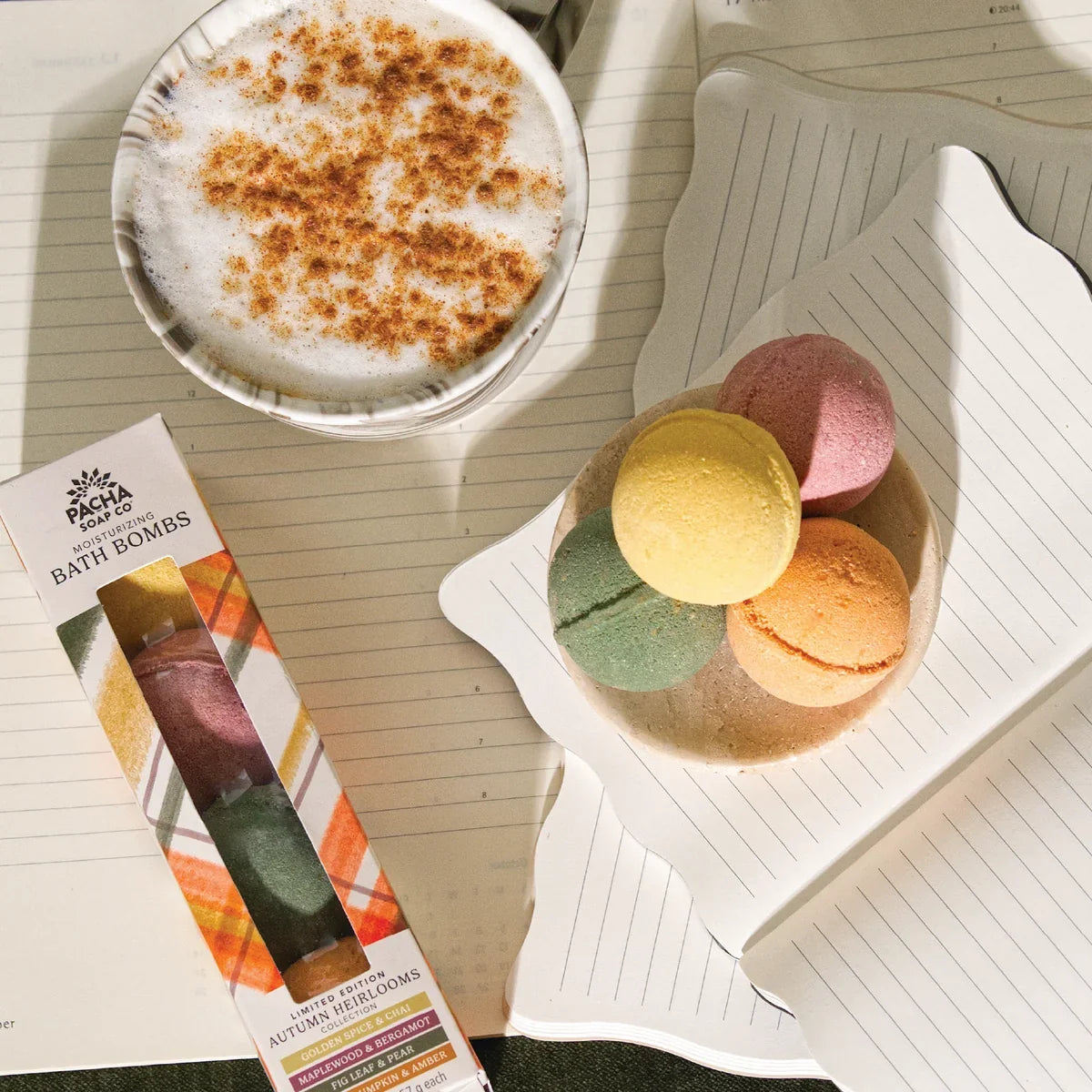 Routine Ready Bath Bomb Set - Autumn Heirlooms Collection for daily home and personal routines with bath body and hygiene