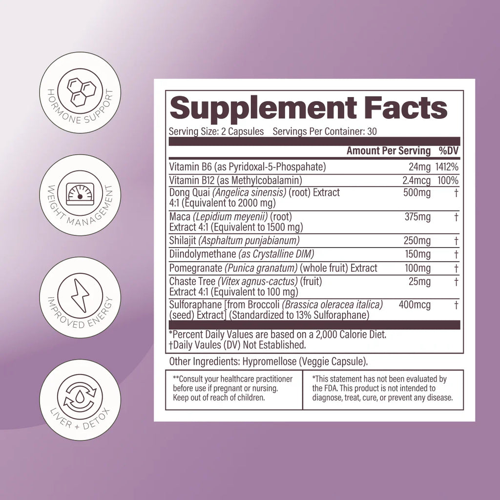 Daily Care Balance Capsules - Hormone Balance + PMS Support for daily home and personal routines with general everyday essentials