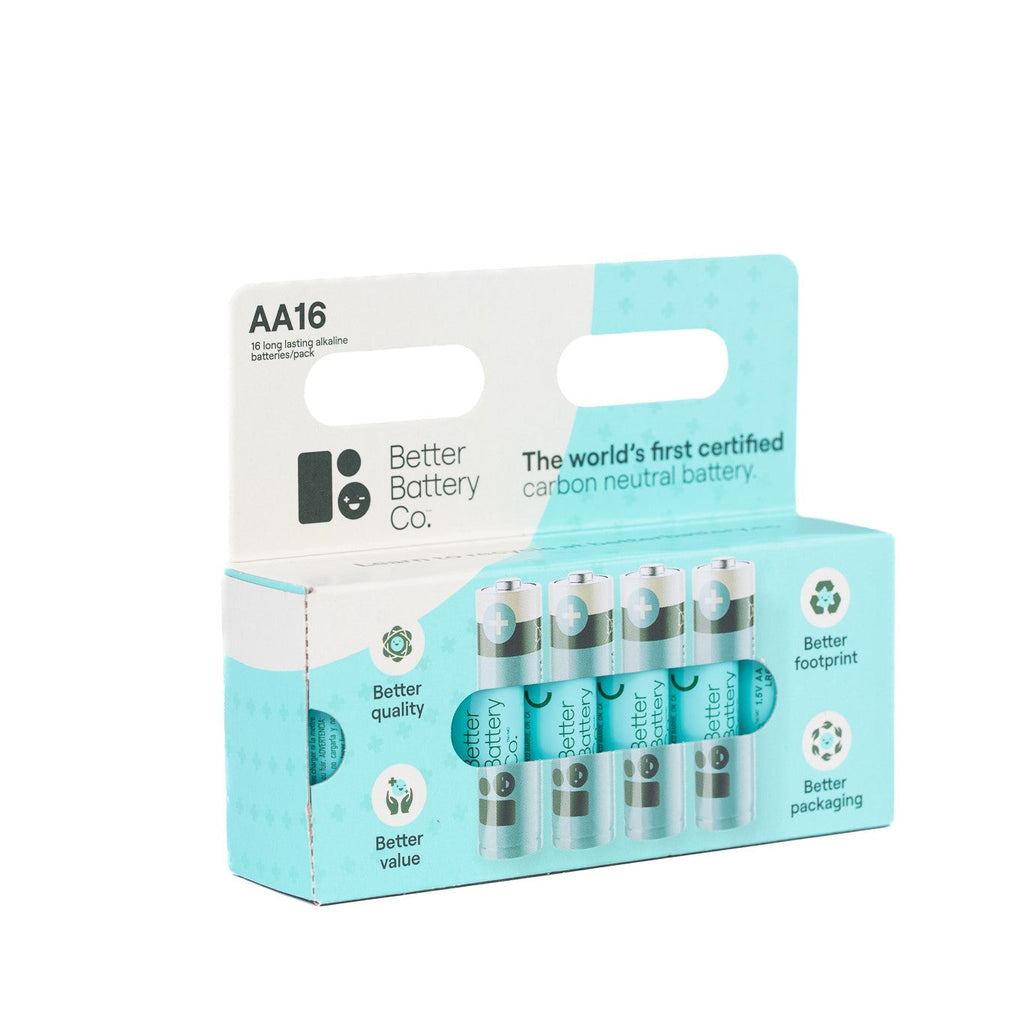 Routine Ready AA Alkaline Batteries - Zero-Waste, Carbon-Neutral for daily home and personal routines with general everyday essentials