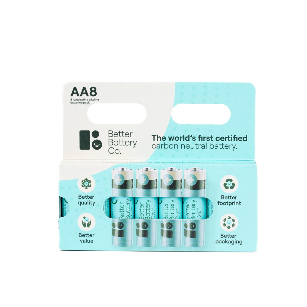 AA Alkaline Batteries - Zero-Waste, Carbon-Neutral