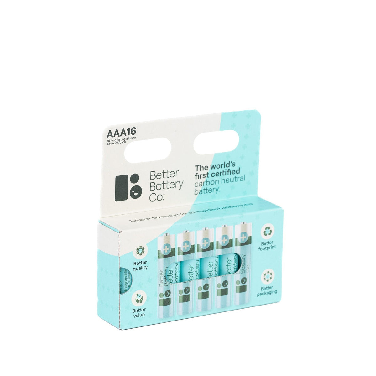 Practical Living AAA Alkaline Batteries - Zero-Waste, Carbon-Neutral for daily home and personal routines with general everyday essentials