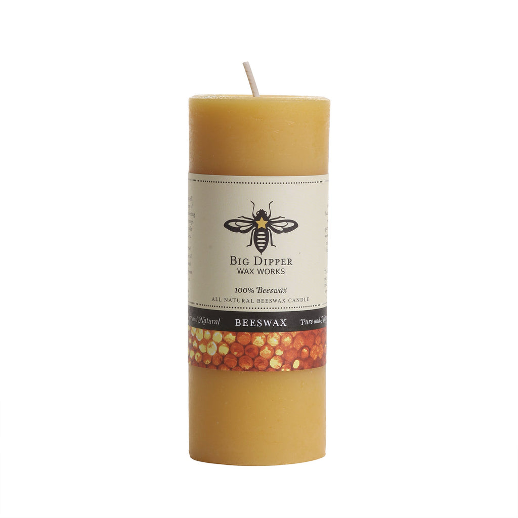 100% Pure Beeswax Pillar Candle
