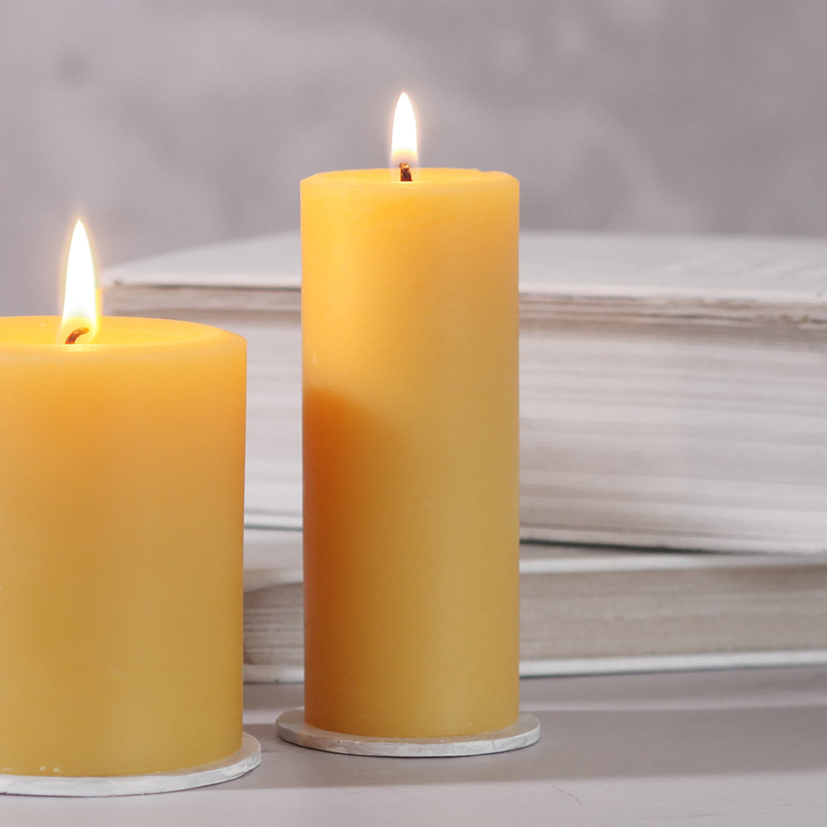 Home Essentials fully Pure Beeswax Pillar Candle for daily home and personal routines with home organization and everyday goods