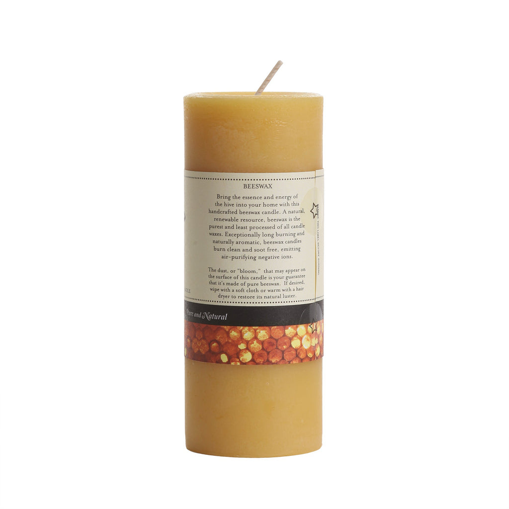Home Essentials fully Pure Beeswax Pillar Candle for daily home and personal routines with home organization and everyday goods
