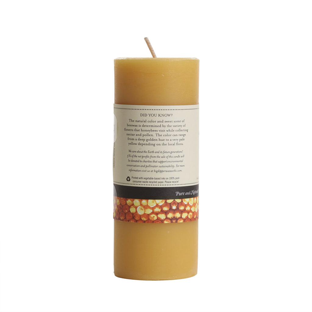 Home Essentials fully Pure Beeswax Pillar Candle for daily home and personal routines with home organization and everyday goods