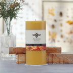 Home Essentials fully Pure Beeswax Pillar Candle for daily home and personal routines with home organization and everyday goods