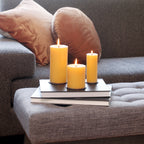 Home Essentials fully Pure Beeswax Pillar Candle for daily home and personal routines with home organization and everyday goods
