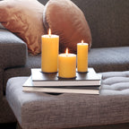 Home Essentials fully Pure Beeswax Pillar Candle for daily home and personal routines with home organization and everyday goods