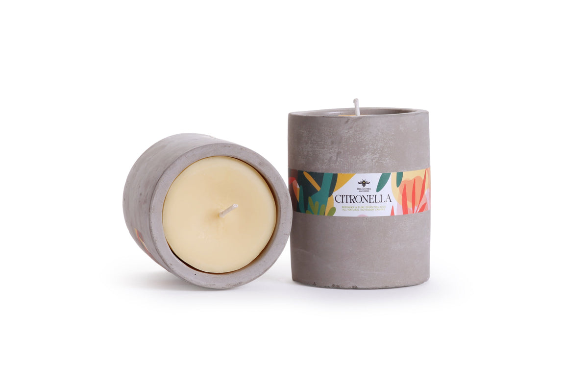 Citronella Concrete Cup Candle