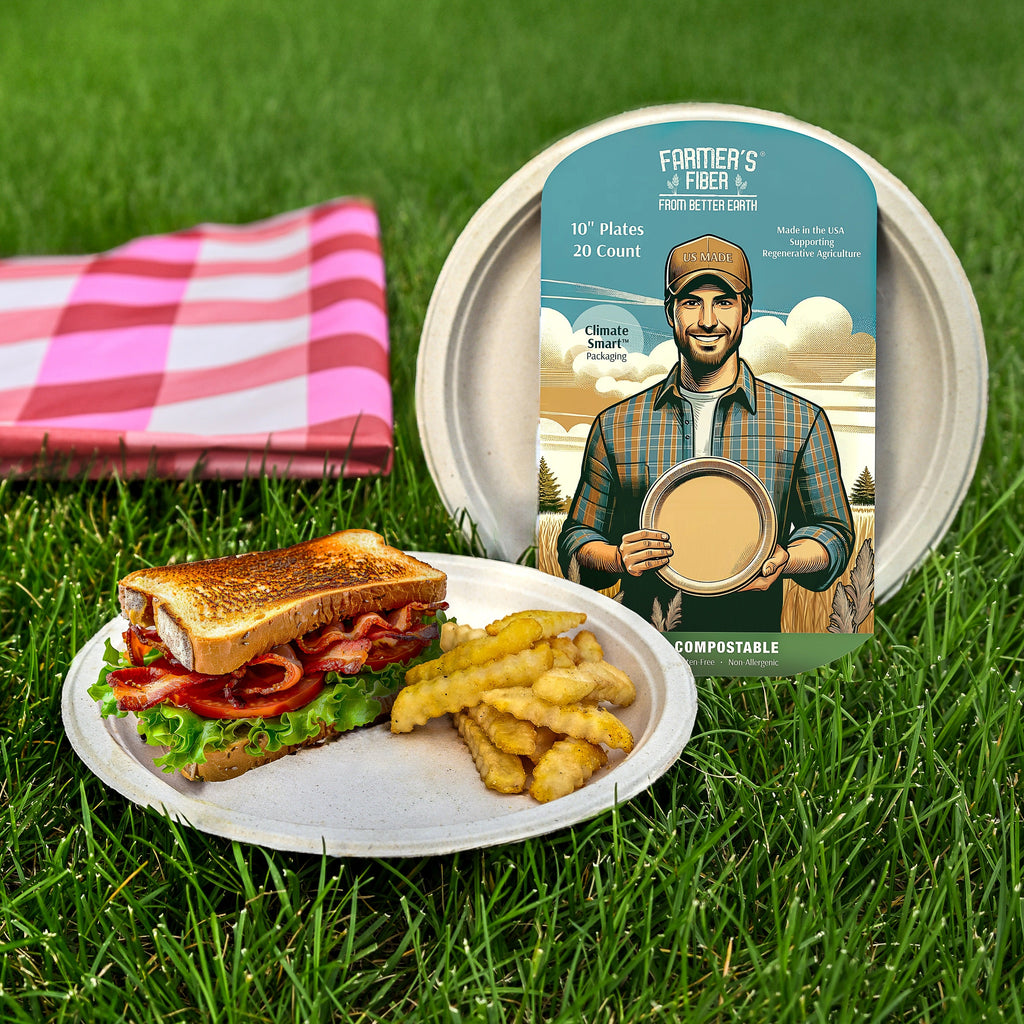 Practical Living 10 Farmer s Fiber Collection Round Plate for daily home and personal routines with general everyday essentials