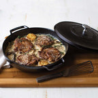 Daily Care Blacklock Cast Iron Braiser with Lid - Triple Seasoned, Lightweight for daily home and personal routines with cookware food storage and kitchen tools