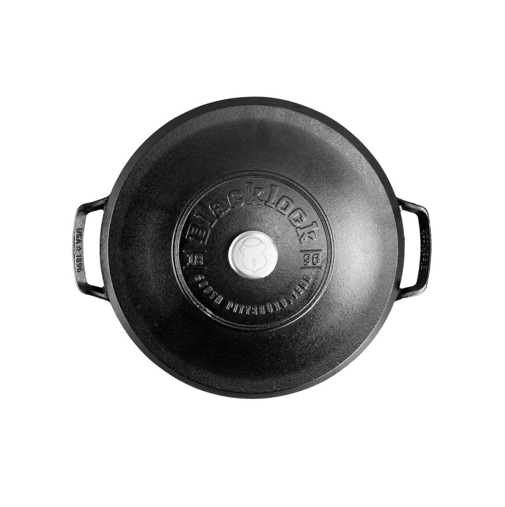 Daily Care Blacklock Cast Iron Braiser with Lid - Triple Seasoned, Lightweight for daily home and personal routines with cookware food storage and kitchen tools
