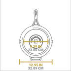 Home Essentials Blacklock Cast Iron Skillet - Triple Seasoned, Lightweight for daily home and personal routines with cookware food storage and kitchen tools