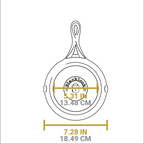 Home Essentials Blacklock Cast Iron Skillet - Triple Seasoned, Lightweight for daily home and personal routines with cookware food storage and kitchen tools