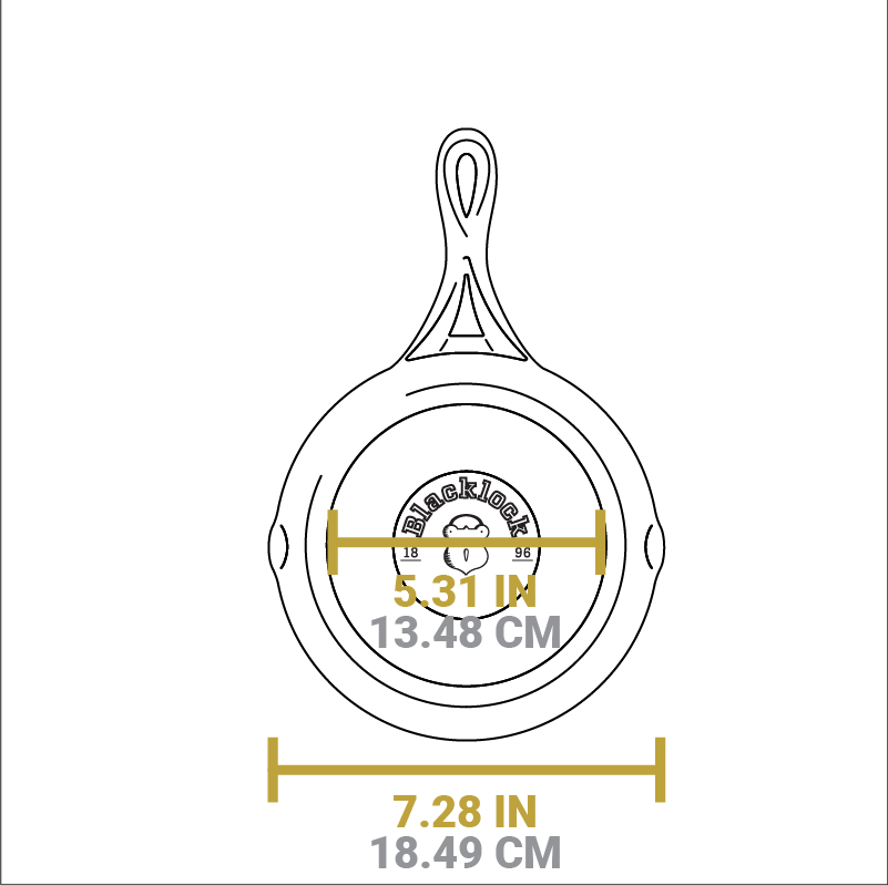 Home Essentials Blacklock Cast Iron Skillet - Triple Seasoned, Lightweight for daily home and personal routines with cookware food storage and kitchen tools