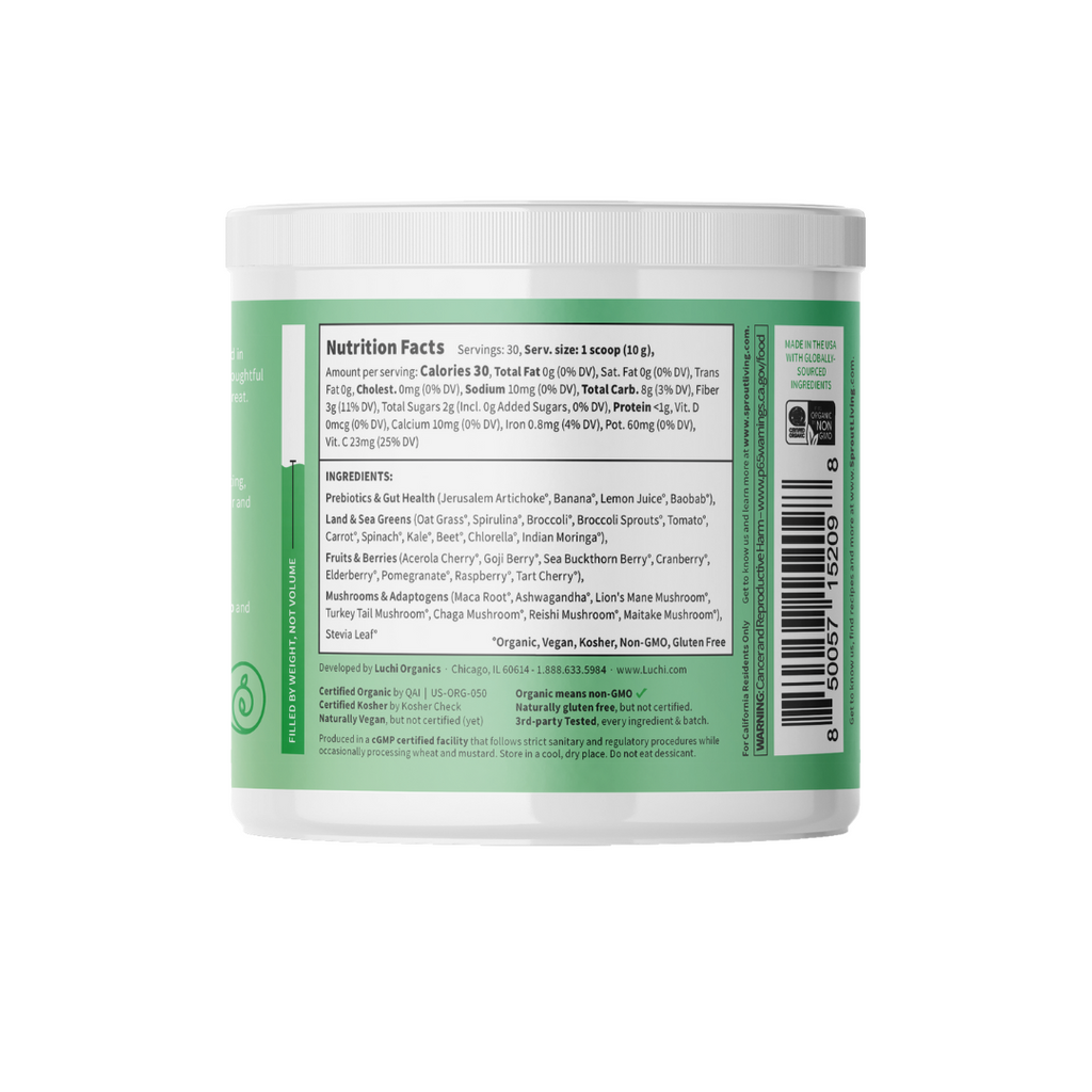 Routine Ready Colorfuel Greens for daily home and personal routines with pantry foods and beverages