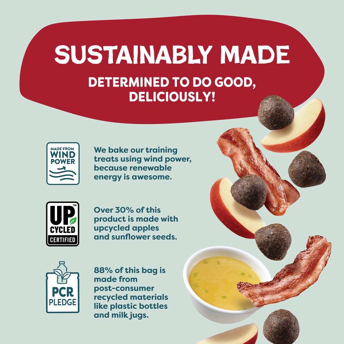Routine Ready Bacon Hits Different Bone Broth Training Treats for daily home and personal routines with pet care treats and accessories