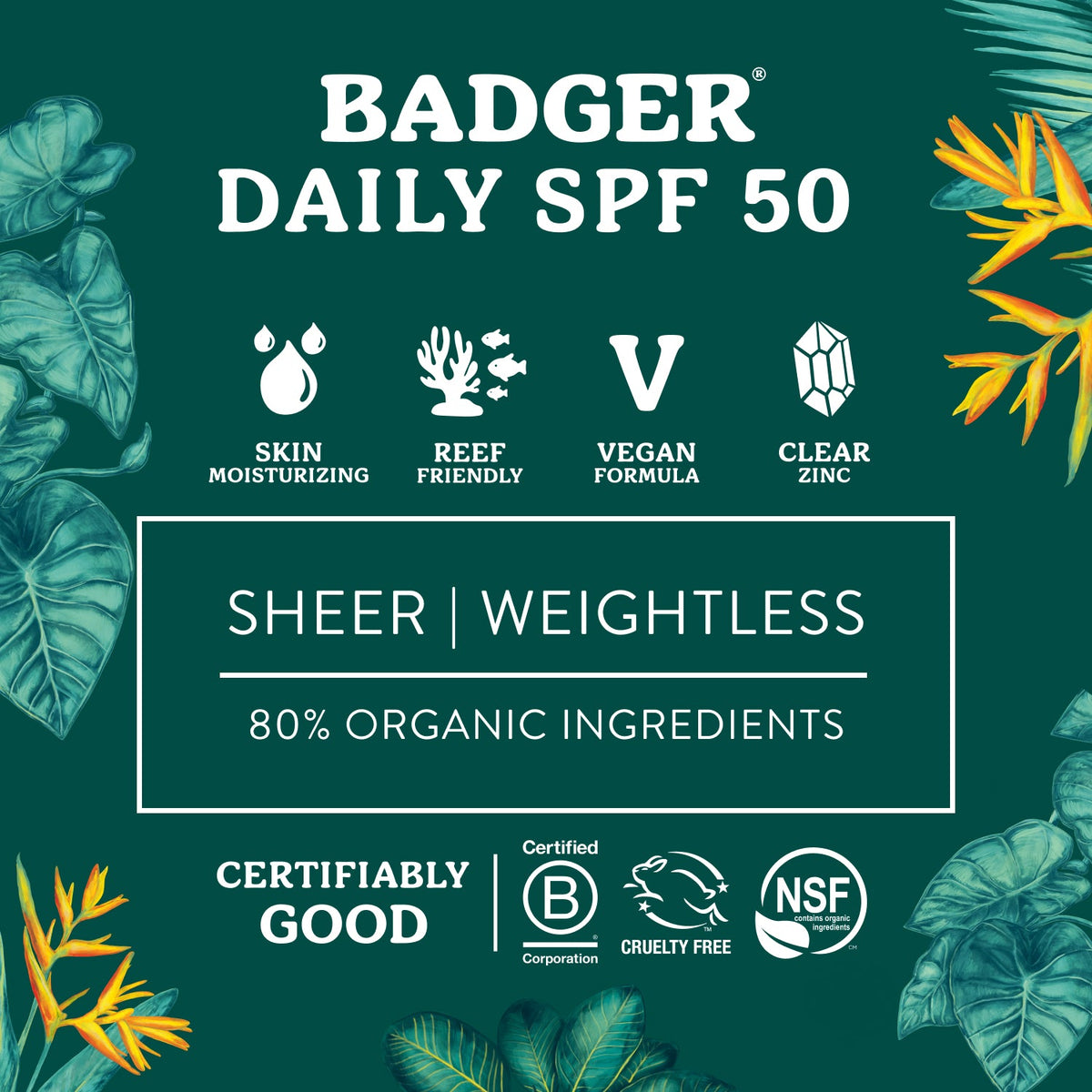Home Essentials Daily Mineral Sunscreen - SPF 50 for daily home and personal routines with facial skin and sun care