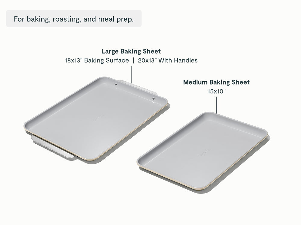 Routine Ready Ceramic Baking Sheet Duo for daily home and personal routines with cookware food storage and kitchen tools