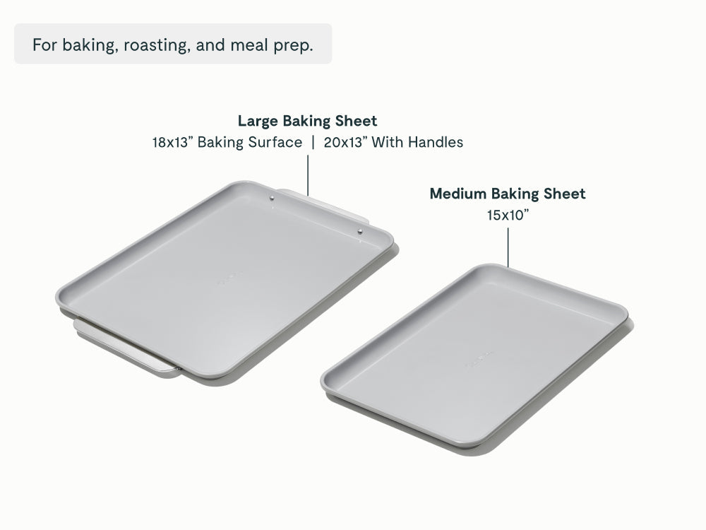 Routine Ready Ceramic Baking Sheet Duo for daily home and personal routines with cookware food storage and kitchen tools