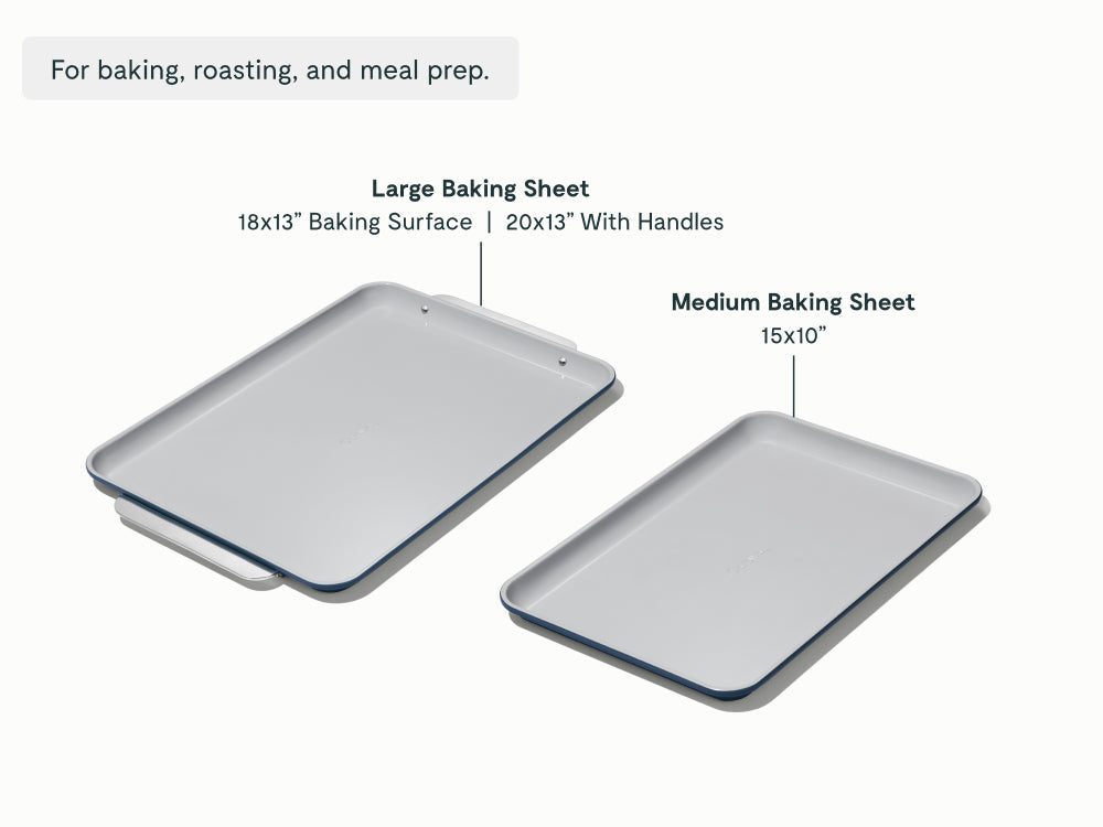 Routine Ready Ceramic Baking Sheet Duo for daily home and personal routines with cookware food storage and kitchen tools