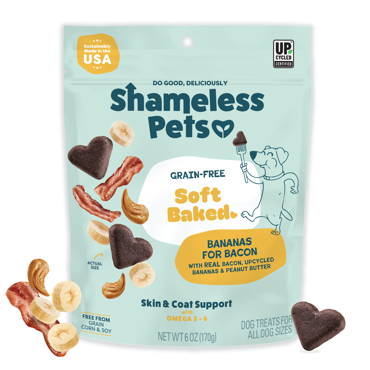 Bananas for Bacon Soft-Baked Dog Treats