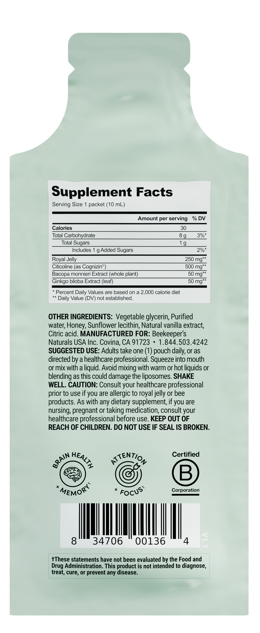 Daily Care Brain Health Liposomal for daily home and personal routines with general everyday essentials