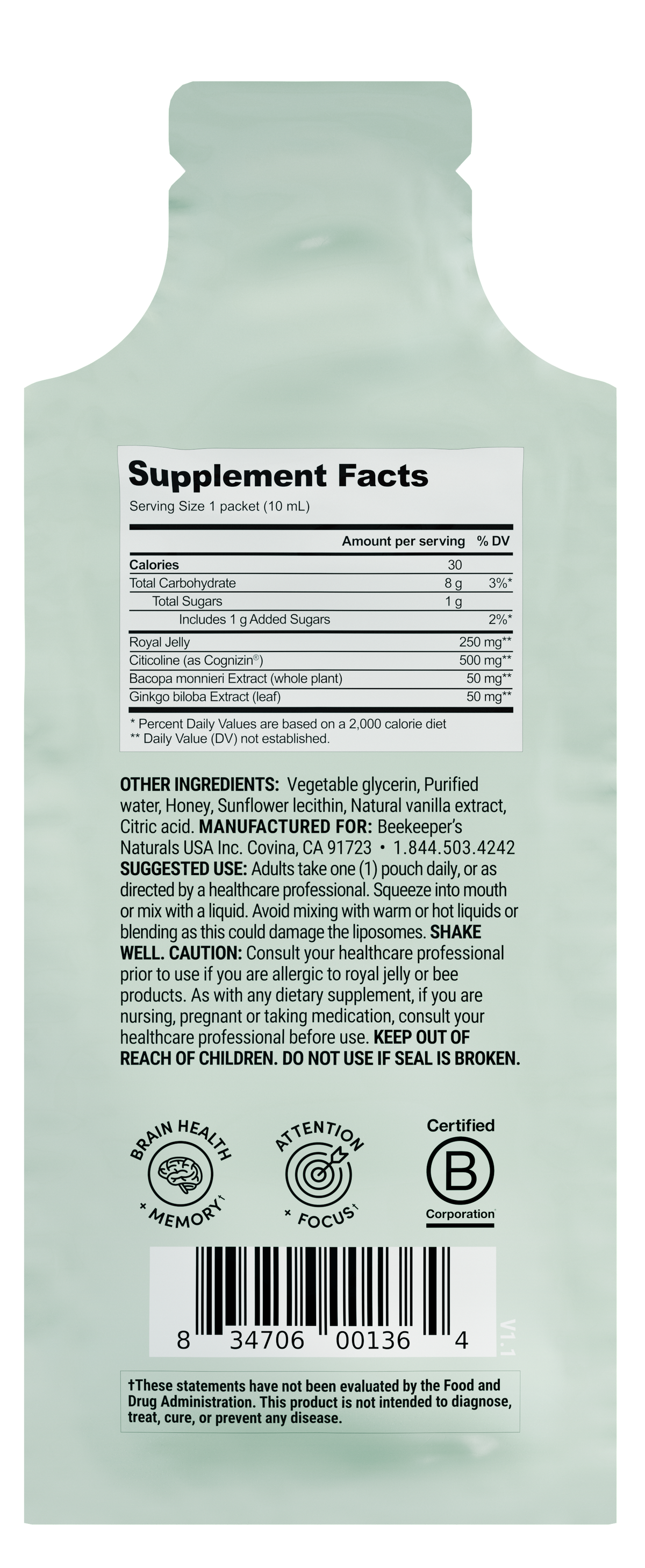 Daily Care Brain Health Liposomal for daily home and personal routines with general everyday essentials
