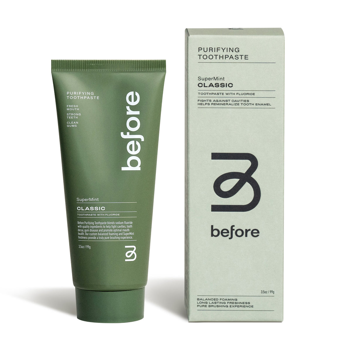 Classic Purifying Toothpaste w/ Fluoride, Anti-Cavity