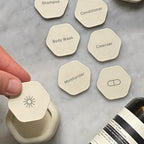 Routine Ready Cadence Labels - Set of 6 for daily home and personal routines with home organization and everyday goods