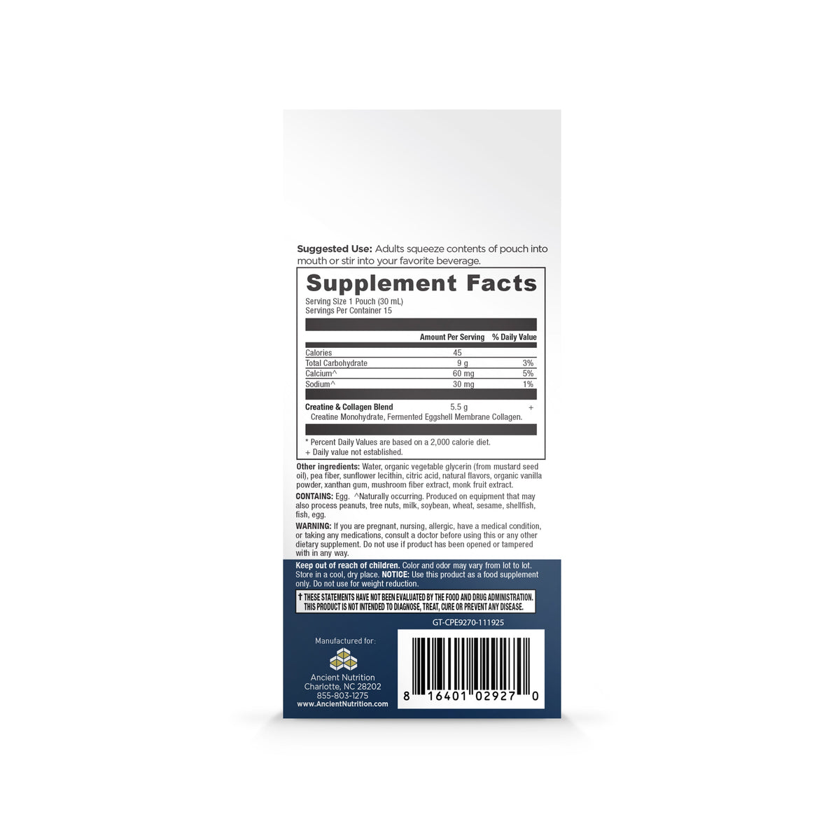 Home Essentials Creatine + Collagen Gel Packs for daily home and personal routines with general everyday essentials
