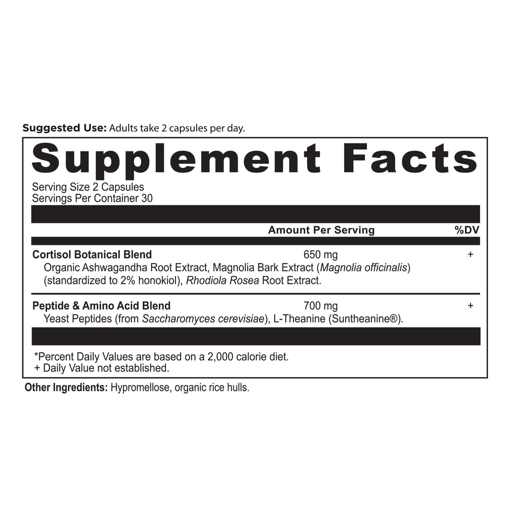 Routine Ready Active Peptides Cortisol Capsules for daily home and personal routines with general everyday essentials