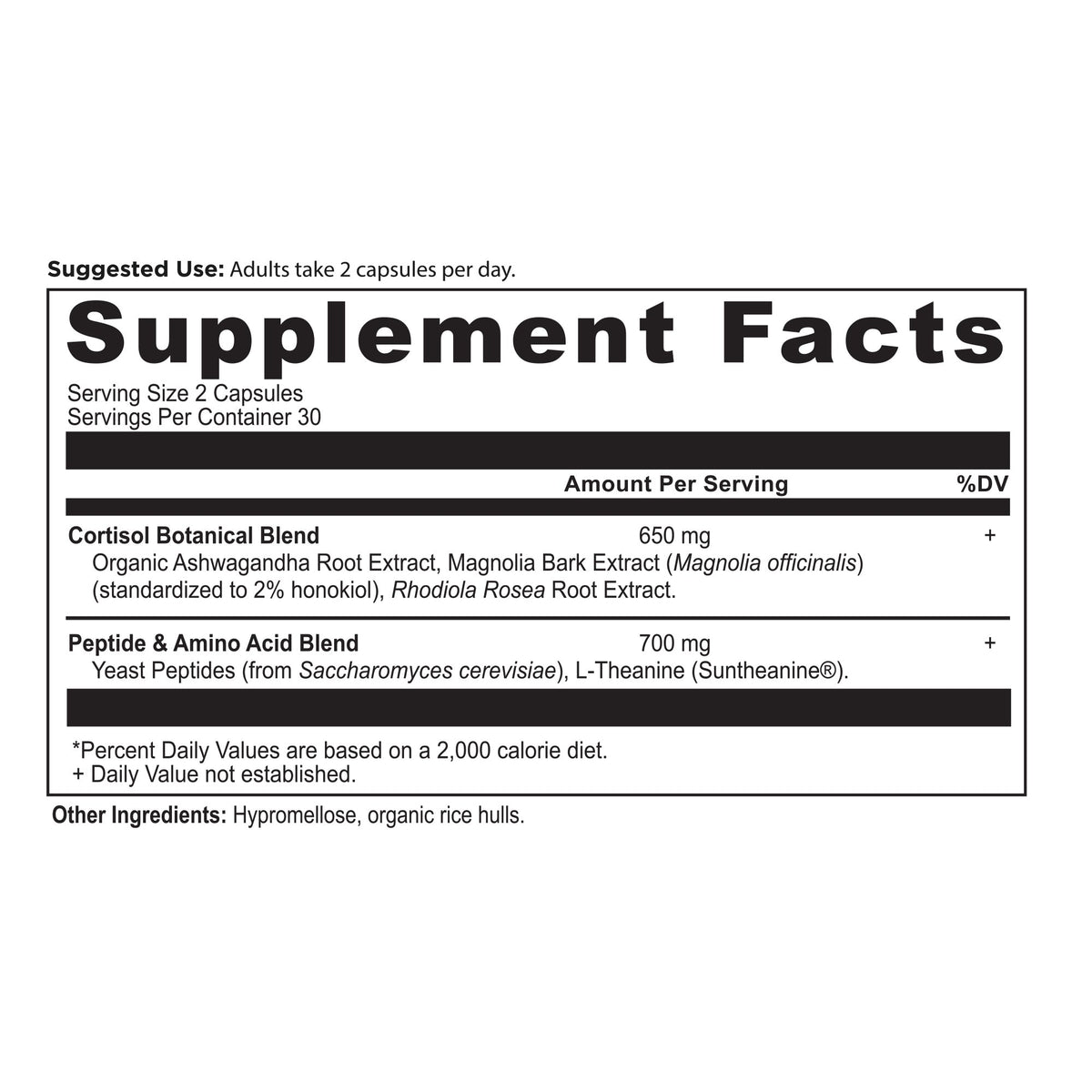 Routine Ready Active Peptides Cortisol Capsules for daily home and personal routines with general everyday essentials