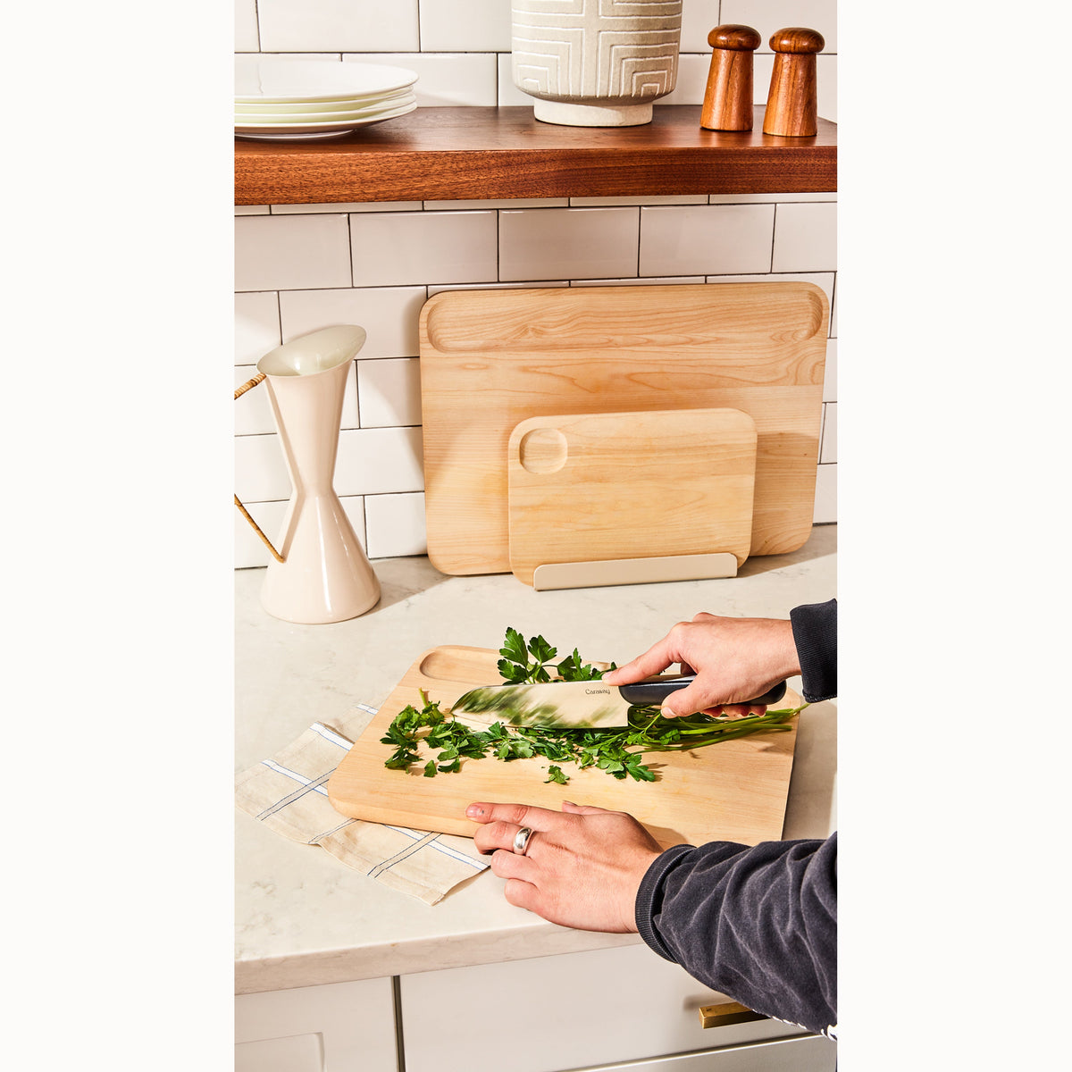 Daily Care Birch Wood Board for daily home and personal routines with general everyday essentials