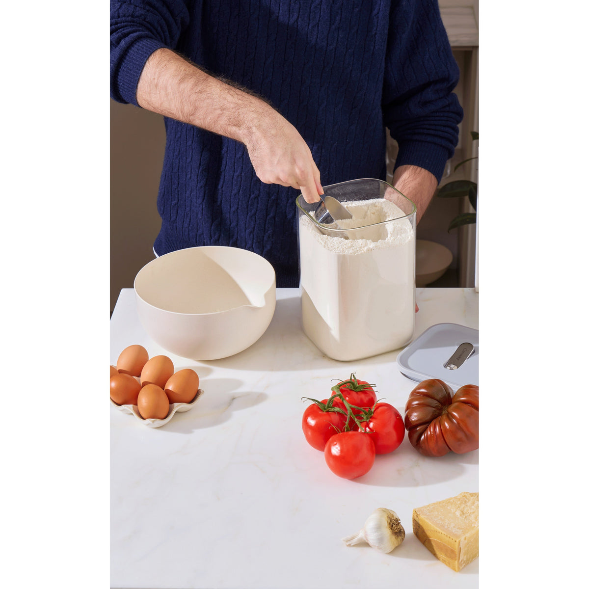 Practical Living Glass Airtight Container, 4 qt for daily home and personal routines with cookware food storage and kitchen tools