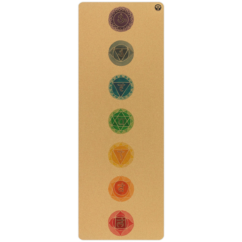 Aura Cork Yoga Mat - Chakras