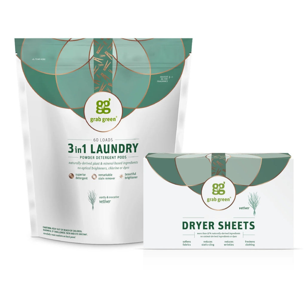 Classic 3 in 1 Laundry Detergent Pods + Dryer Sheets Kit