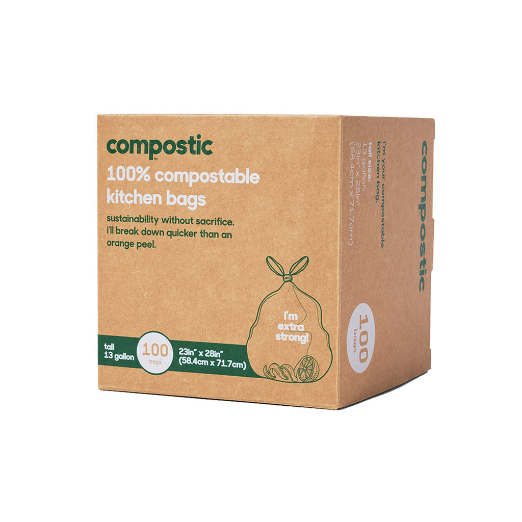 Routine Ready 13 Gallon Home Compostable Trash Bags for daily home and personal routines with cleaning laundry and paper products