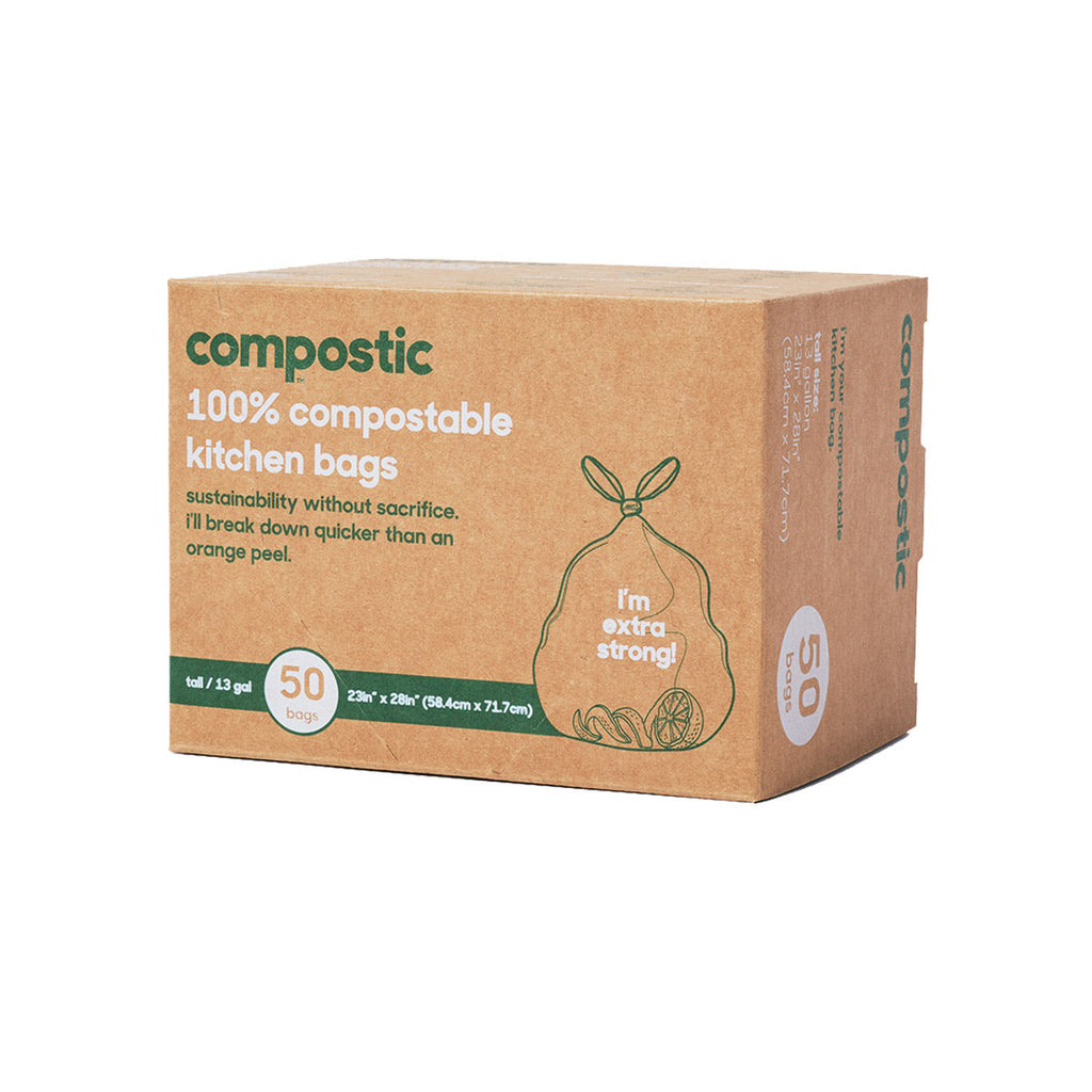 Routine Ready 13 Gallon Home Compostable Trash Bags for daily home and personal routines with cleaning laundry and paper products