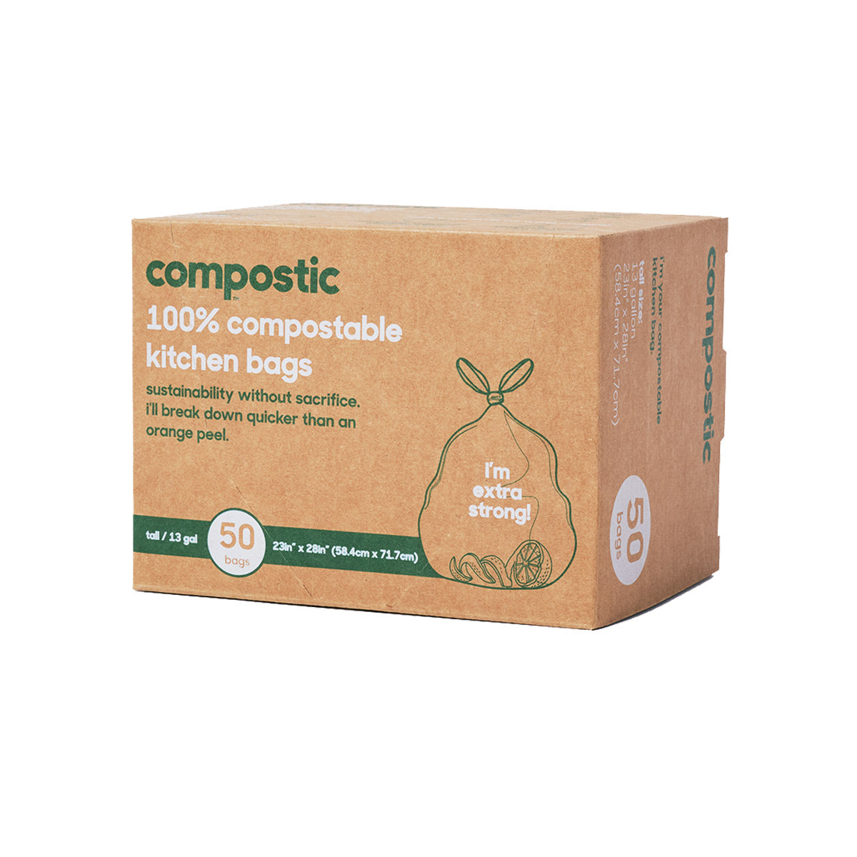 Routine Ready 13 Gallon Home Compostable Trash Bags for daily home and personal routines with cleaning laundry and paper products
