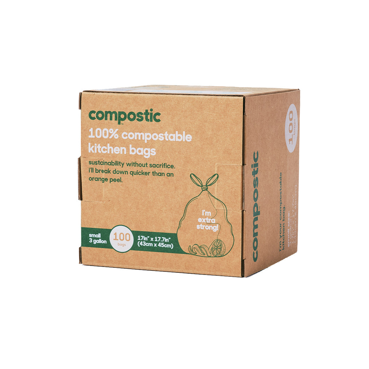 Practical Living 3 Gallon Home Compostable Trash Bags for daily home and personal routines with cleaning laundry and paper products