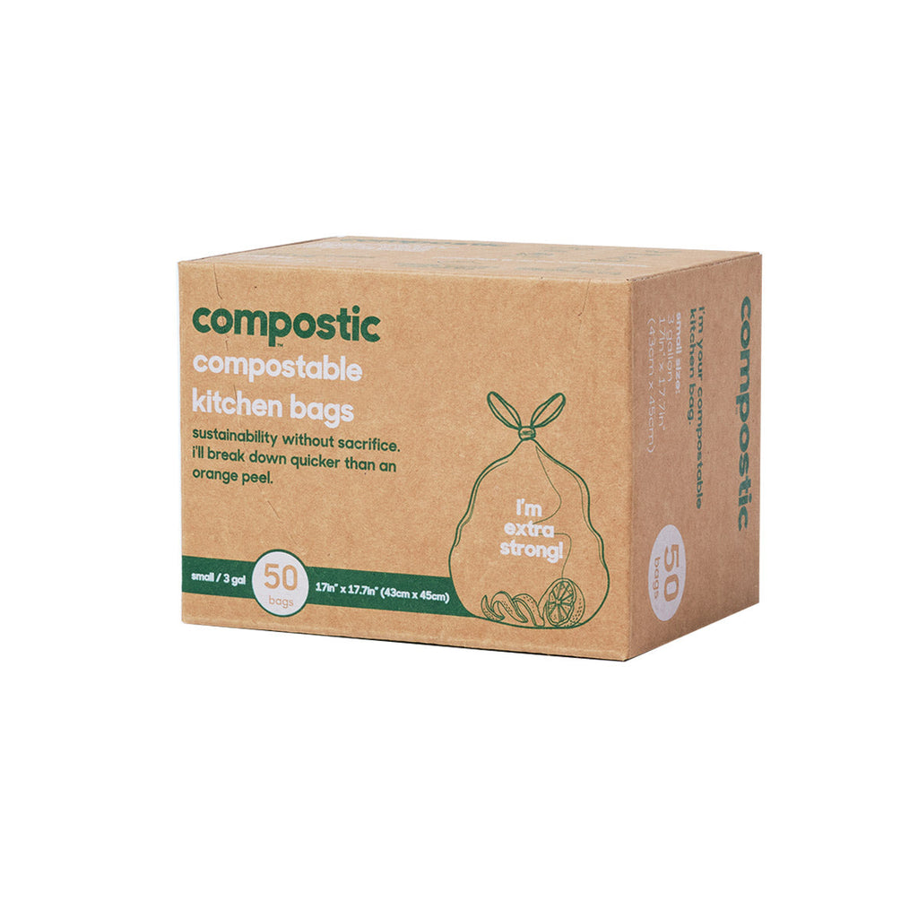 Practical Living 3 Gallon Home Compostable Trash Bags for daily home and personal routines with cleaning laundry and paper products